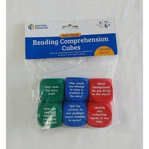 Learning Resources Reading Comprehension Cubes, 6 Colored  Foam Cubes, Ages 6+